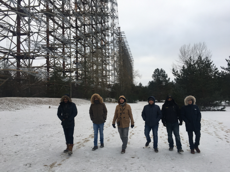 Our small tour group walking from the massive Duga radar system (Terrell Jermaine Starr/The Root)